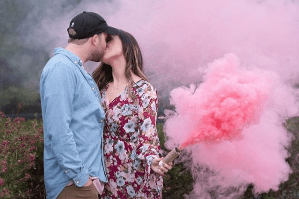 Pink Smoke Bomb - Baby Gender Reveal Smoke Bombs