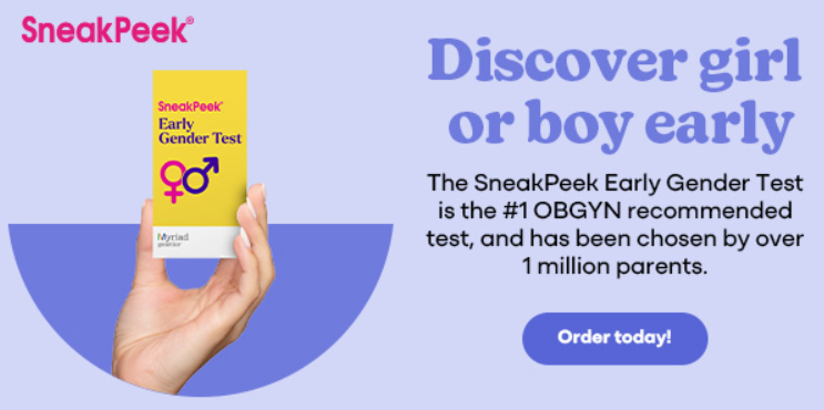 Discover girl or boy early. Order today!